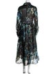 Sara Roka Silk Printed Trench Coat