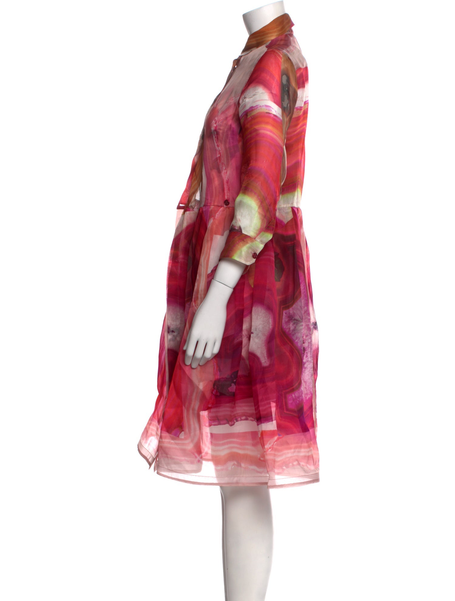 Sara Roka Tie-Dye Print Knee-Length Dress