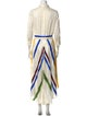 Sara Roka Striped Midi Length Dress