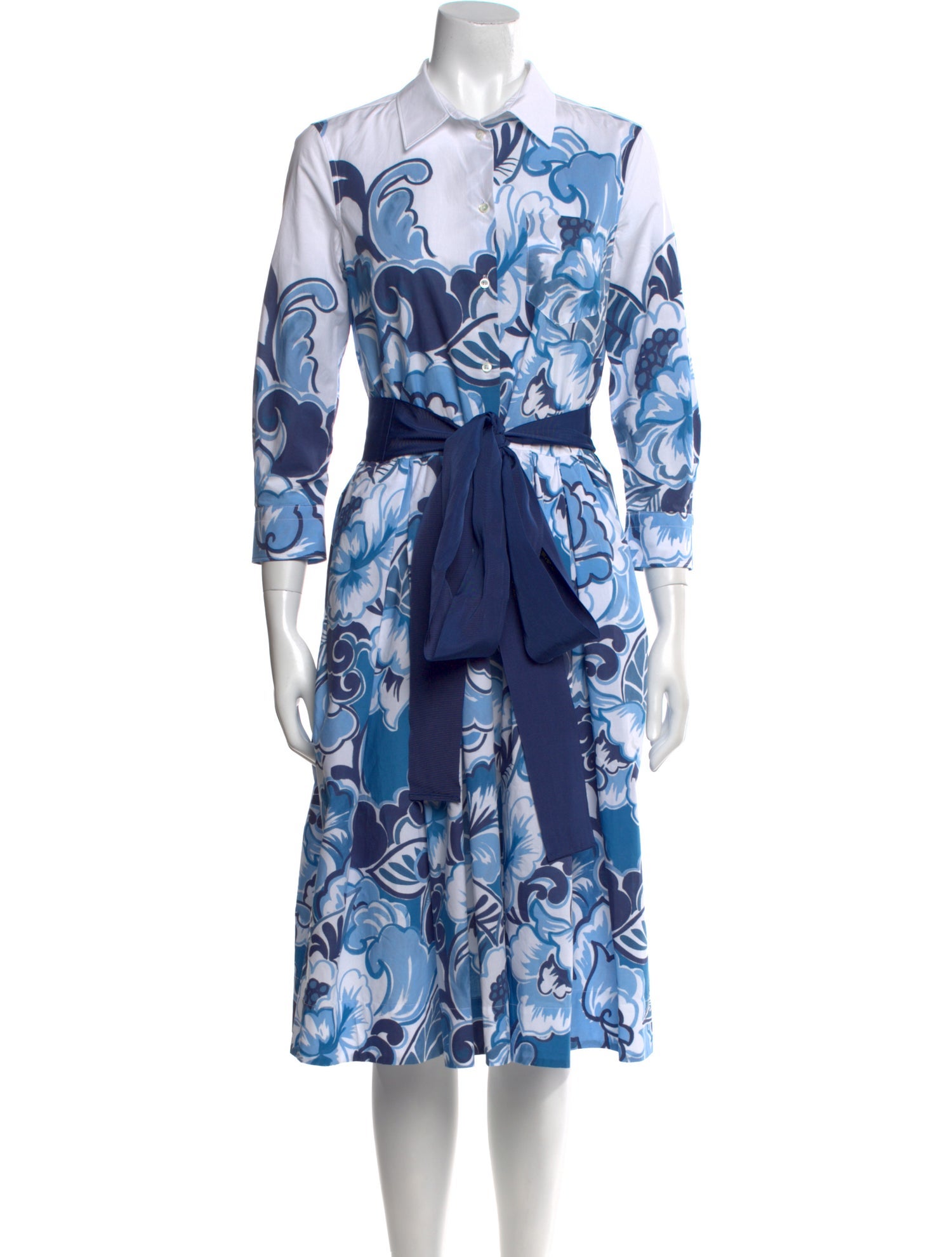 Sara Roka Floral Print Knee-Length Dress w/ Tags