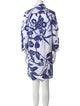 Sara Roka Printed Knee-Length Dress
