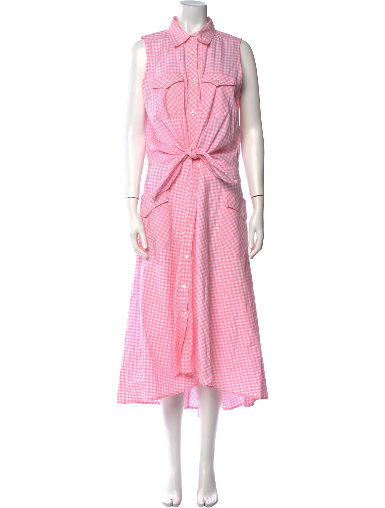 Sara Roka Plaid Print Long Dress