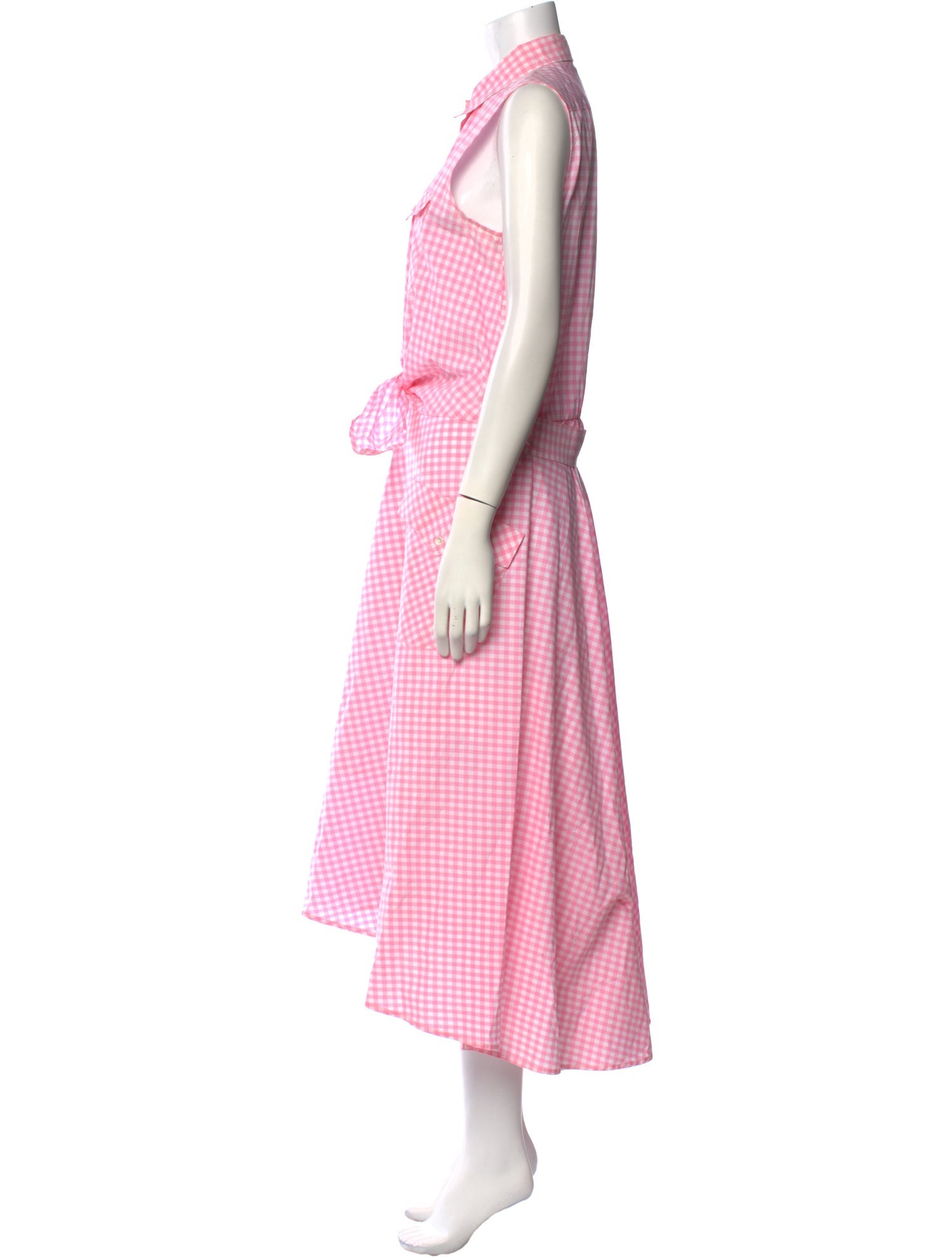 Sara Roka Plaid Print Long Dress