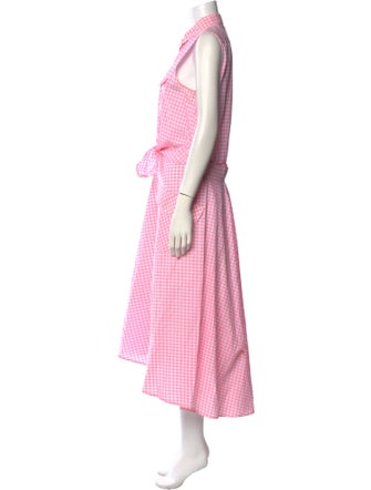 Sara Roka Plaid Print Long Dress