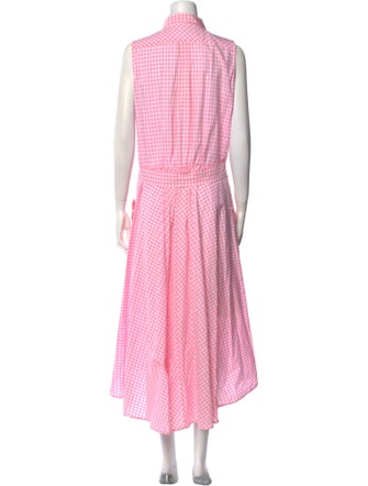 Sara Roka Plaid Print Long Dress