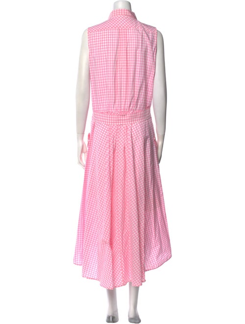 Sara Roka Plaid Print Long Dress