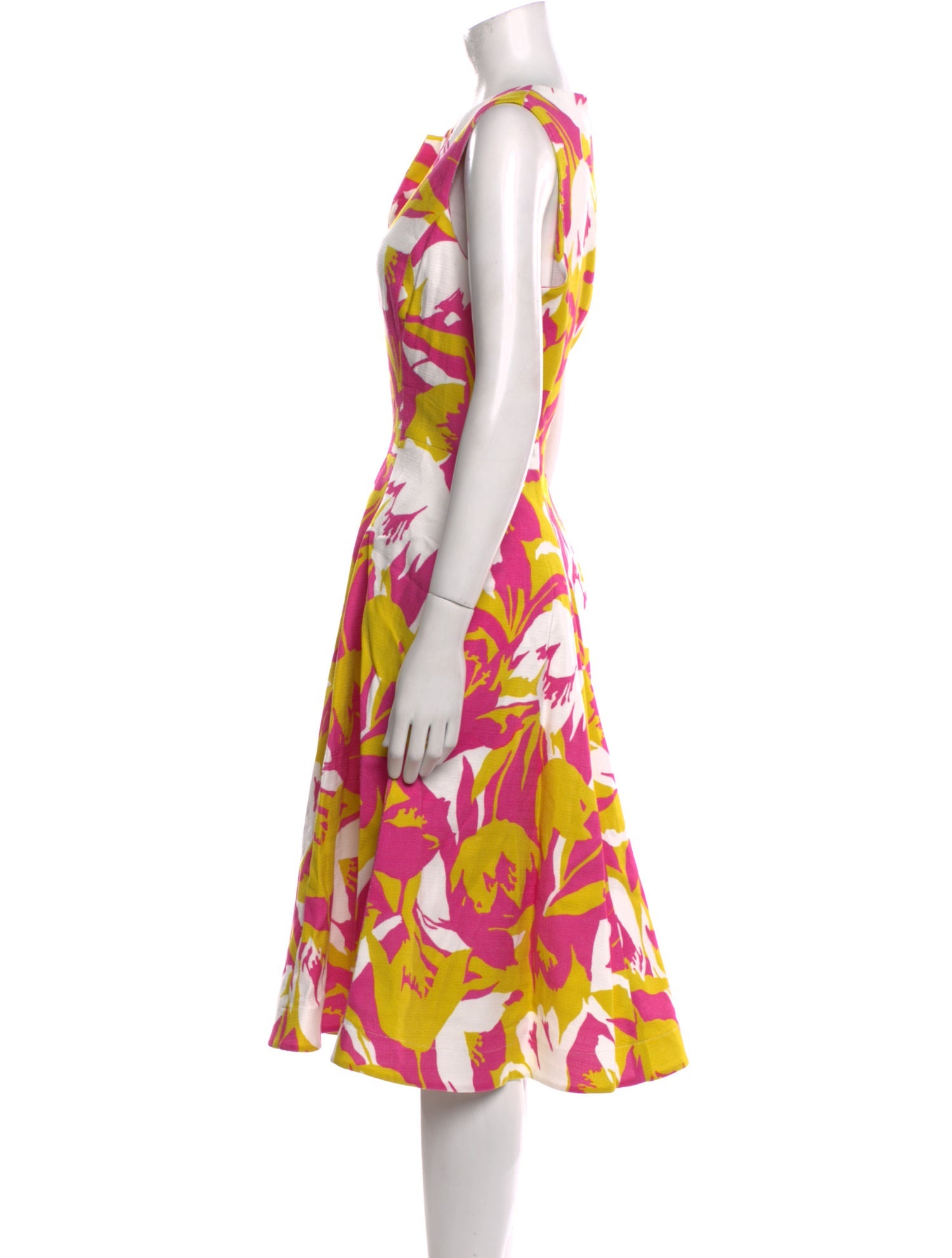 Sara Roka Floral Print Midi Length Dress w/ Tags
