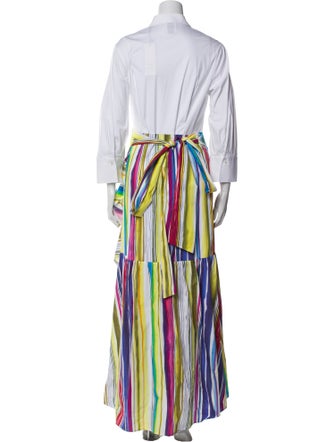 Sara Roka Striped Long Dress