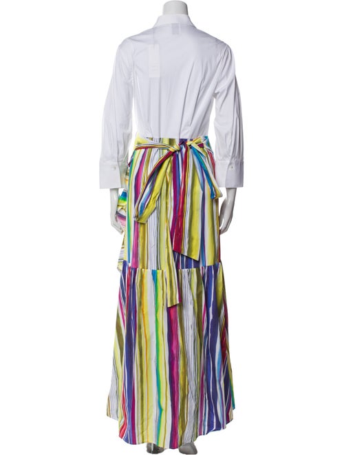 Sara Roka Striped Long Dress