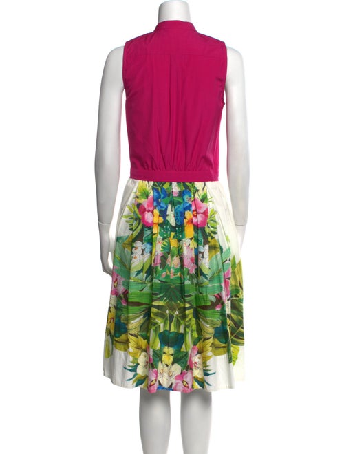 Sara Roka Floral Print Midi Length Dress
