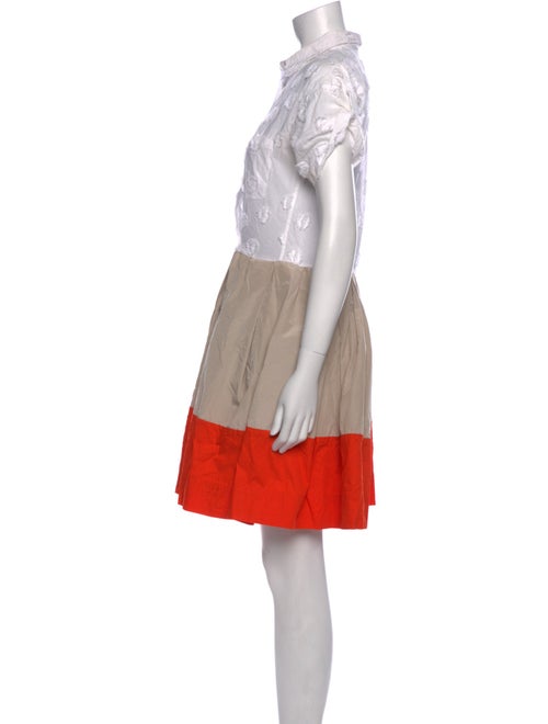 Sara Roka Colorblock Pattern Mini Dress