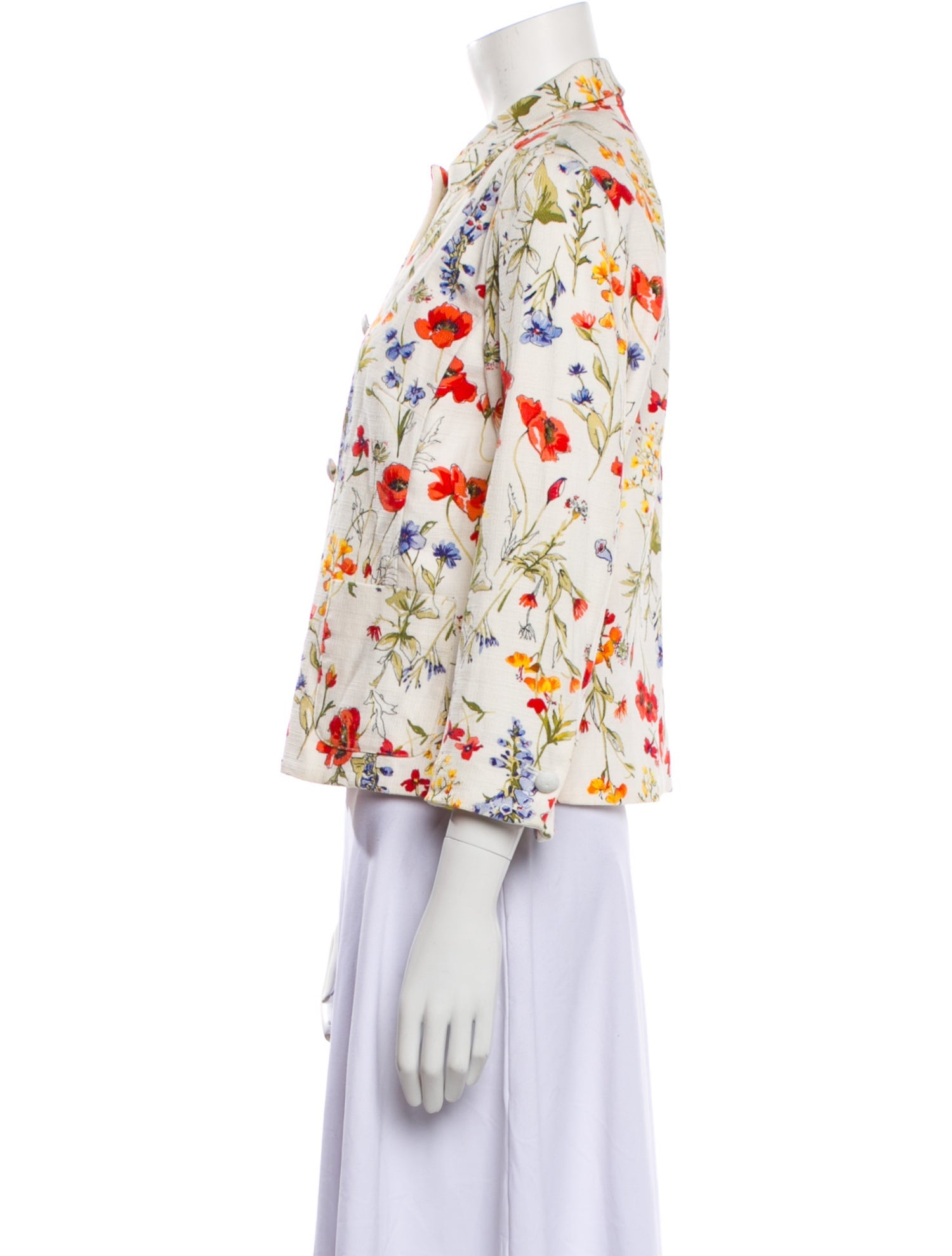 Sara Roka Floral Print Blazer