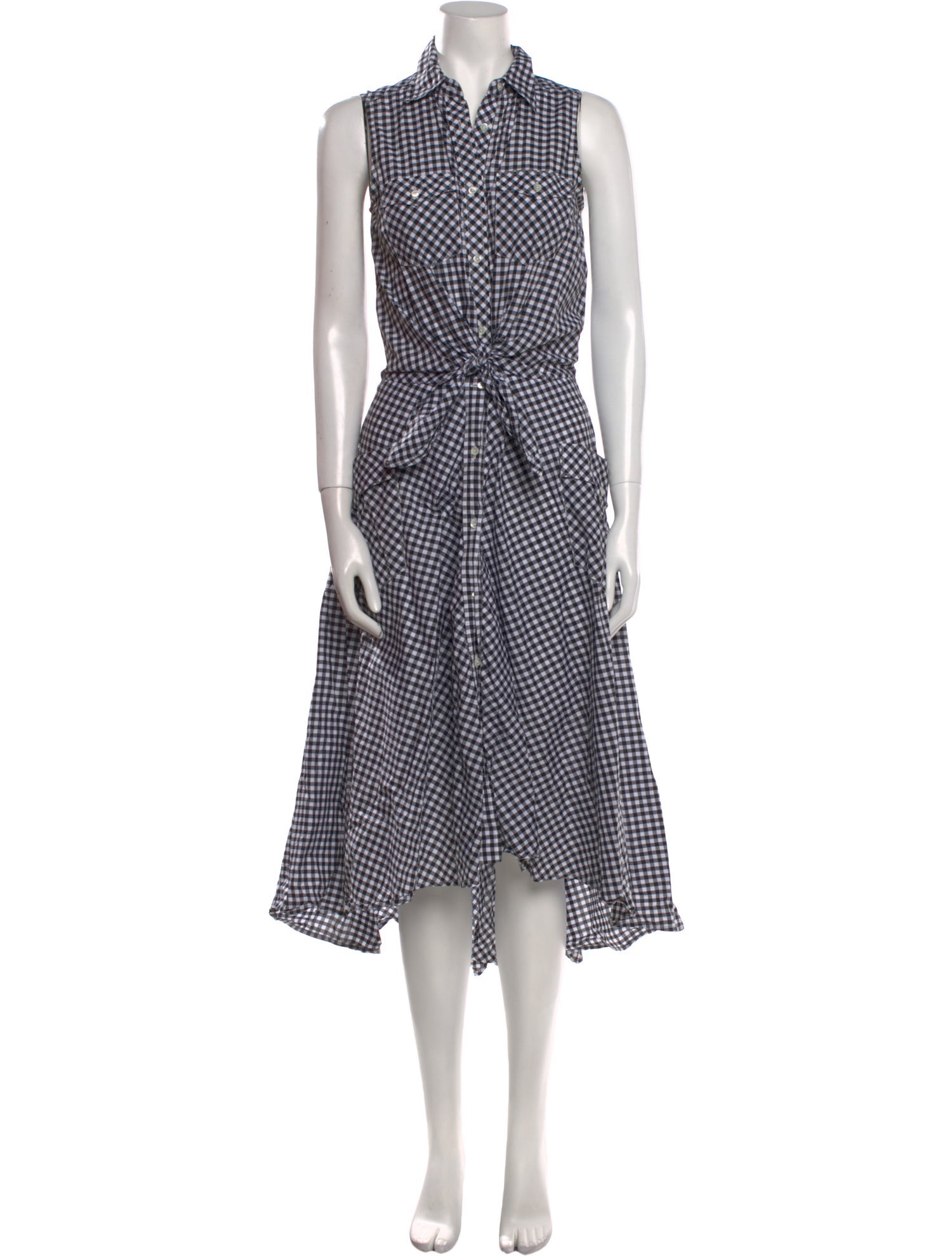 Sara Roka Plaid Print Long Dress