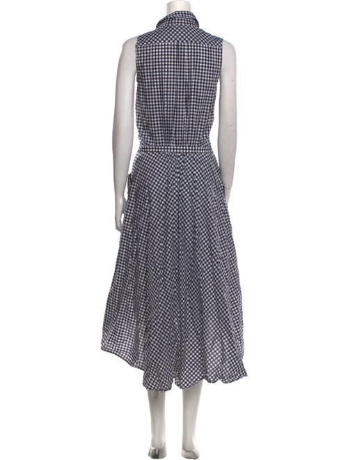 Sara Roka Plaid Print Long Dress