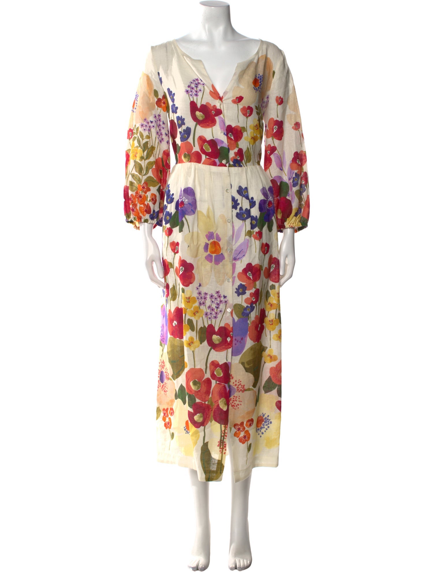 Sara Roka Linen Long Dress
