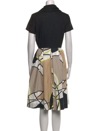 Sara Roka Printed Knee-Length Dress