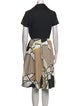 Sara Roka Printed Knee-Length Dress