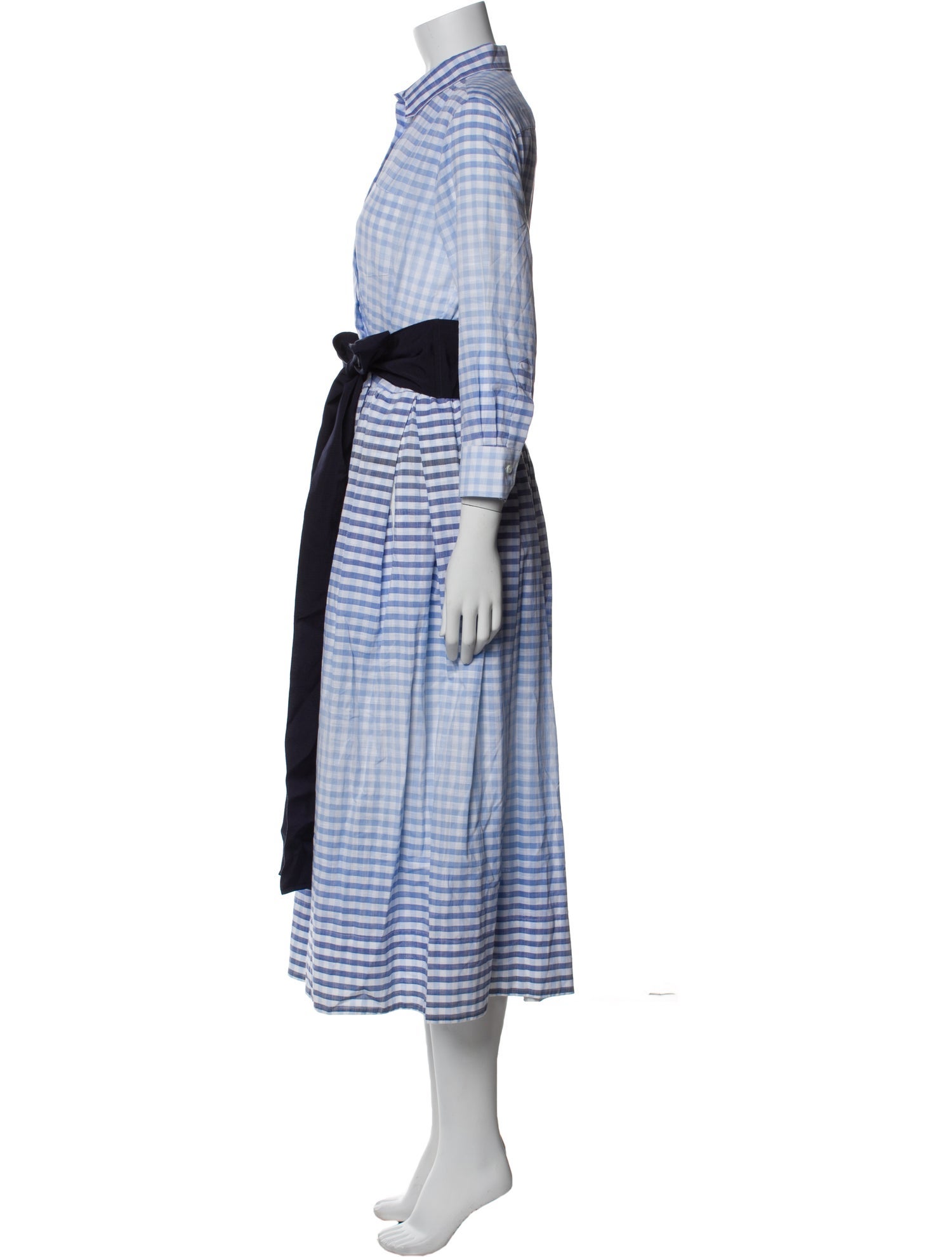 Sara Roka Plaid Print Long Dress w/ Tags