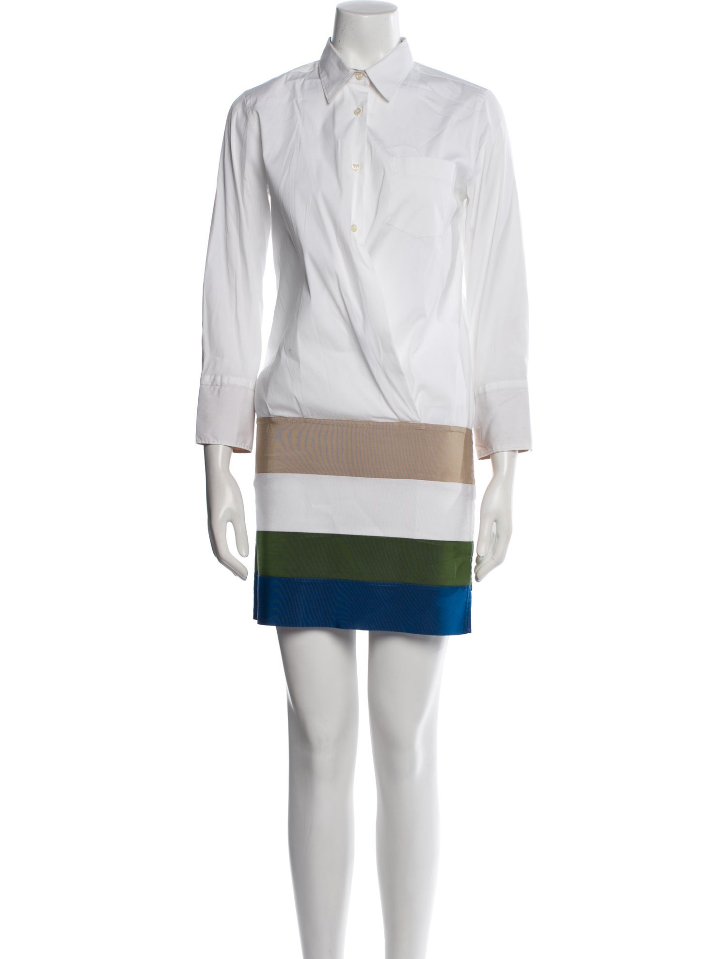 Sara Roka Striped Mini Dress