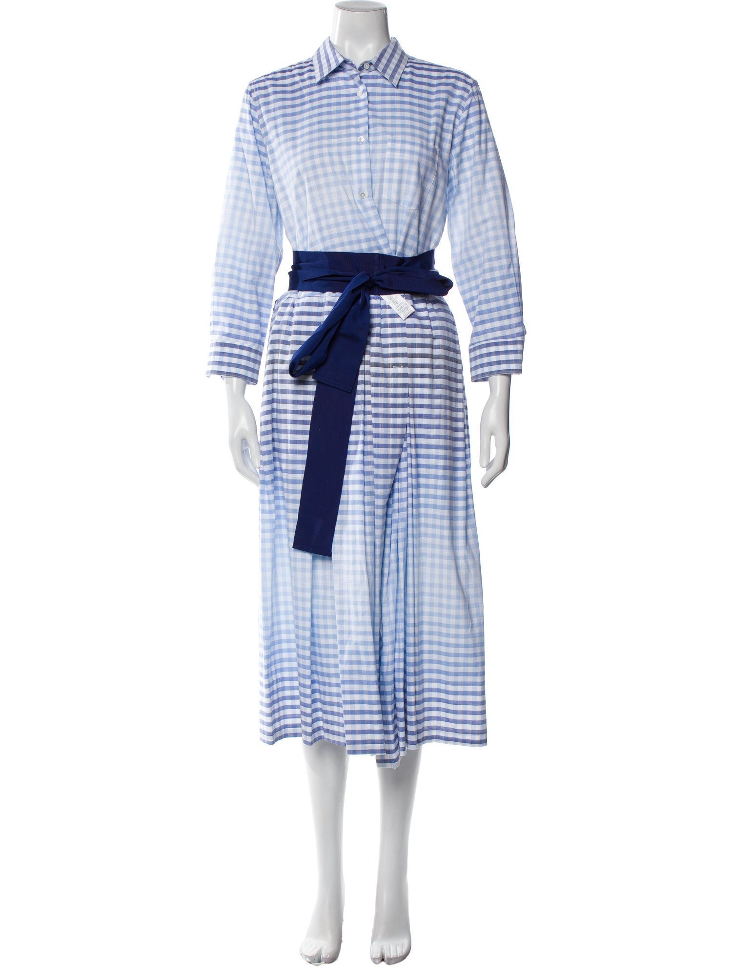 Sara Roka Plaid Print Long Dress