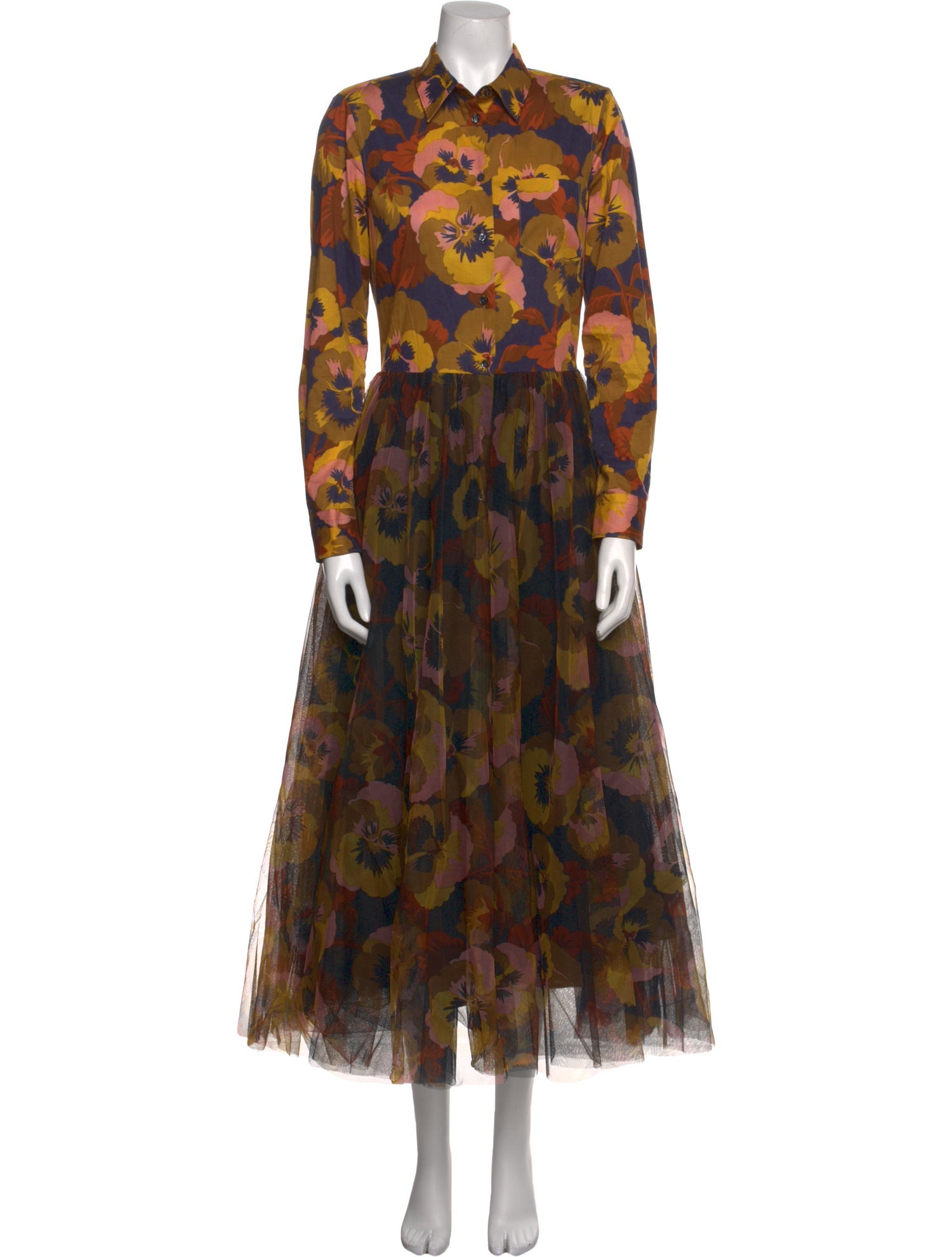 Sara Roka Floral Print Long Dress