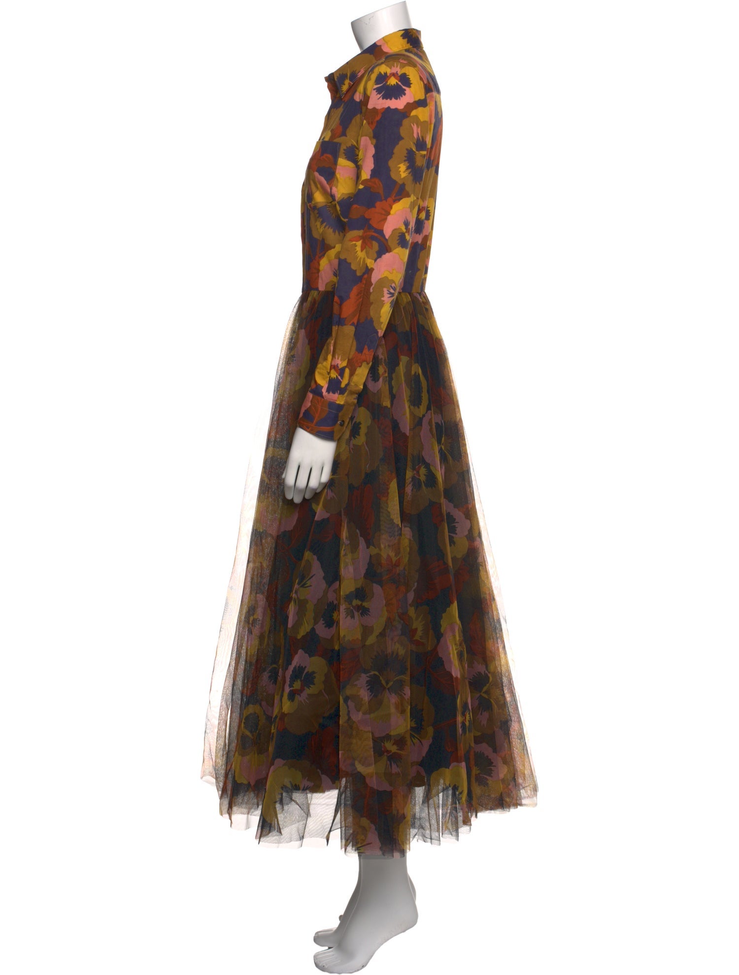 Sara Roka Floral Print Long Dress
