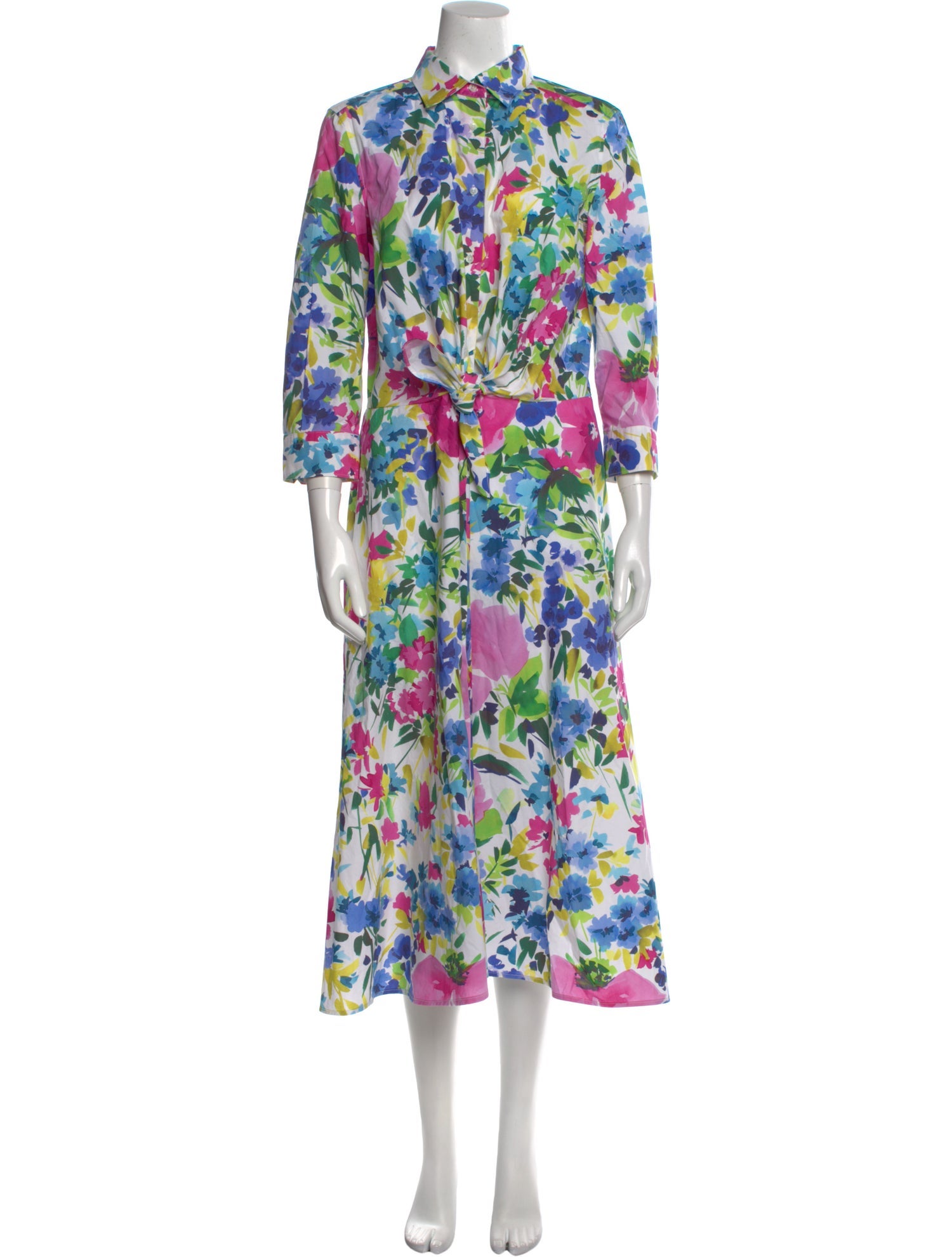 Sara Roka Floral Print Long Dress