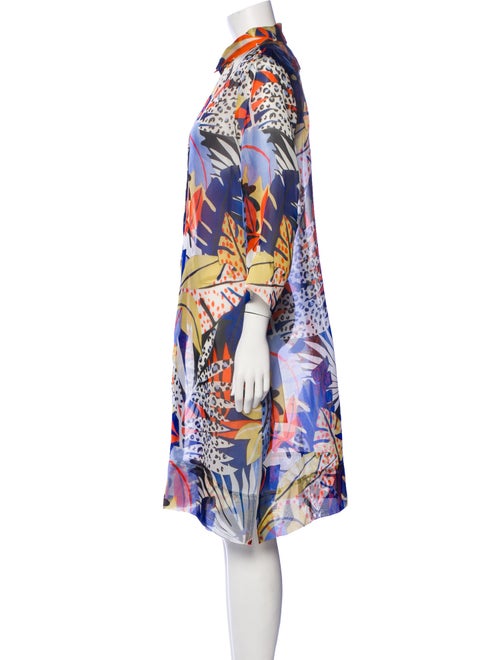 Sara Roka Floral Print Knee-Length Dress