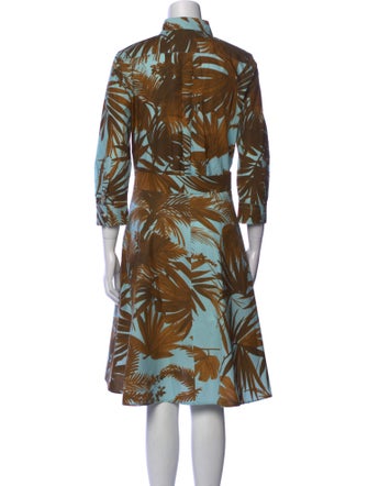 Sara Roka Floral Print Knee-Length Dress