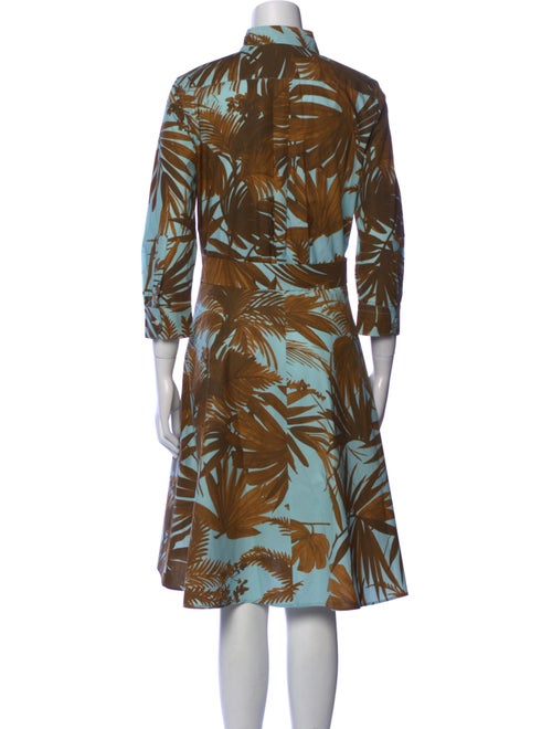 Sara Roka Floral Print Knee-Length Dress