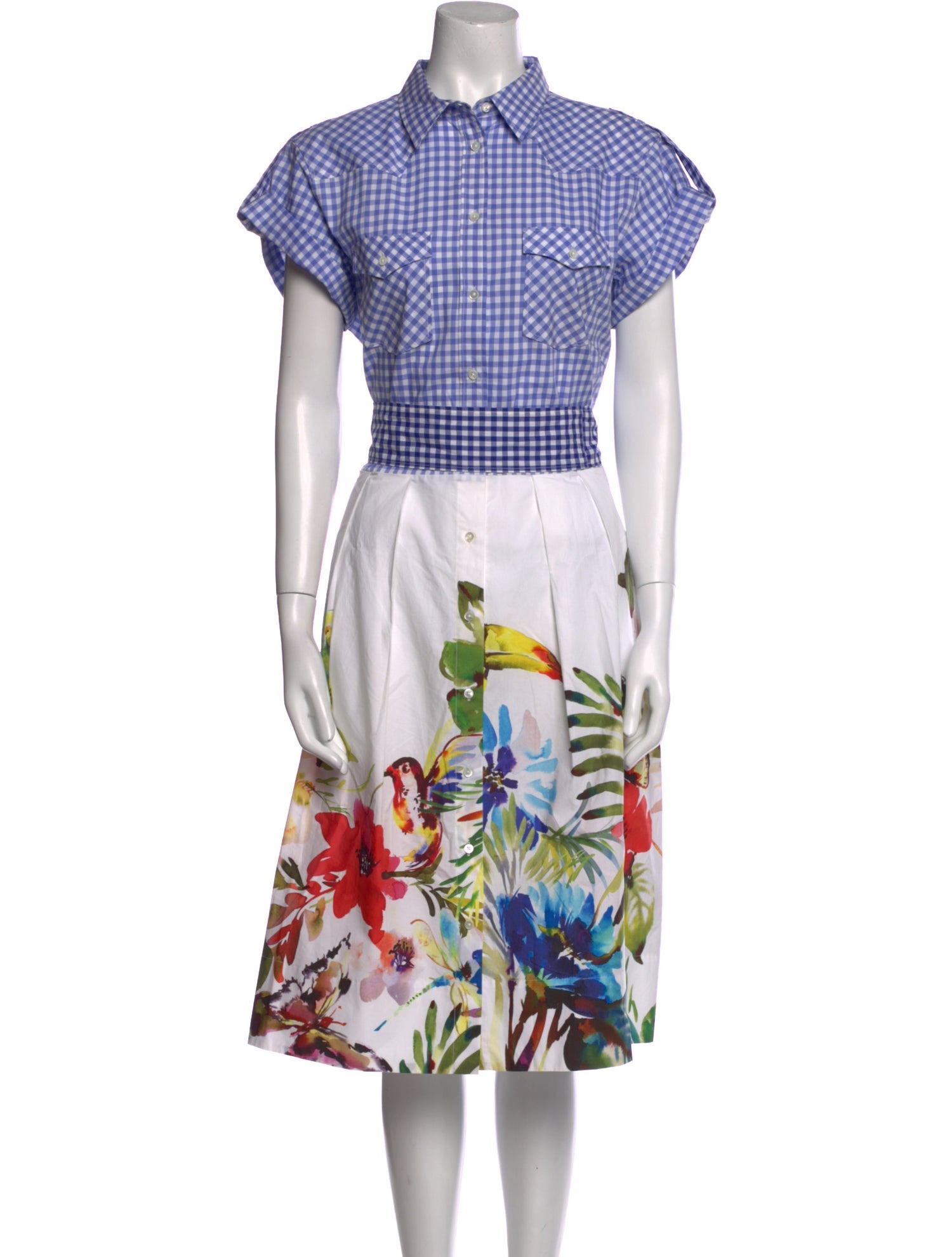 Sara Roka Printed Midi Length Dress