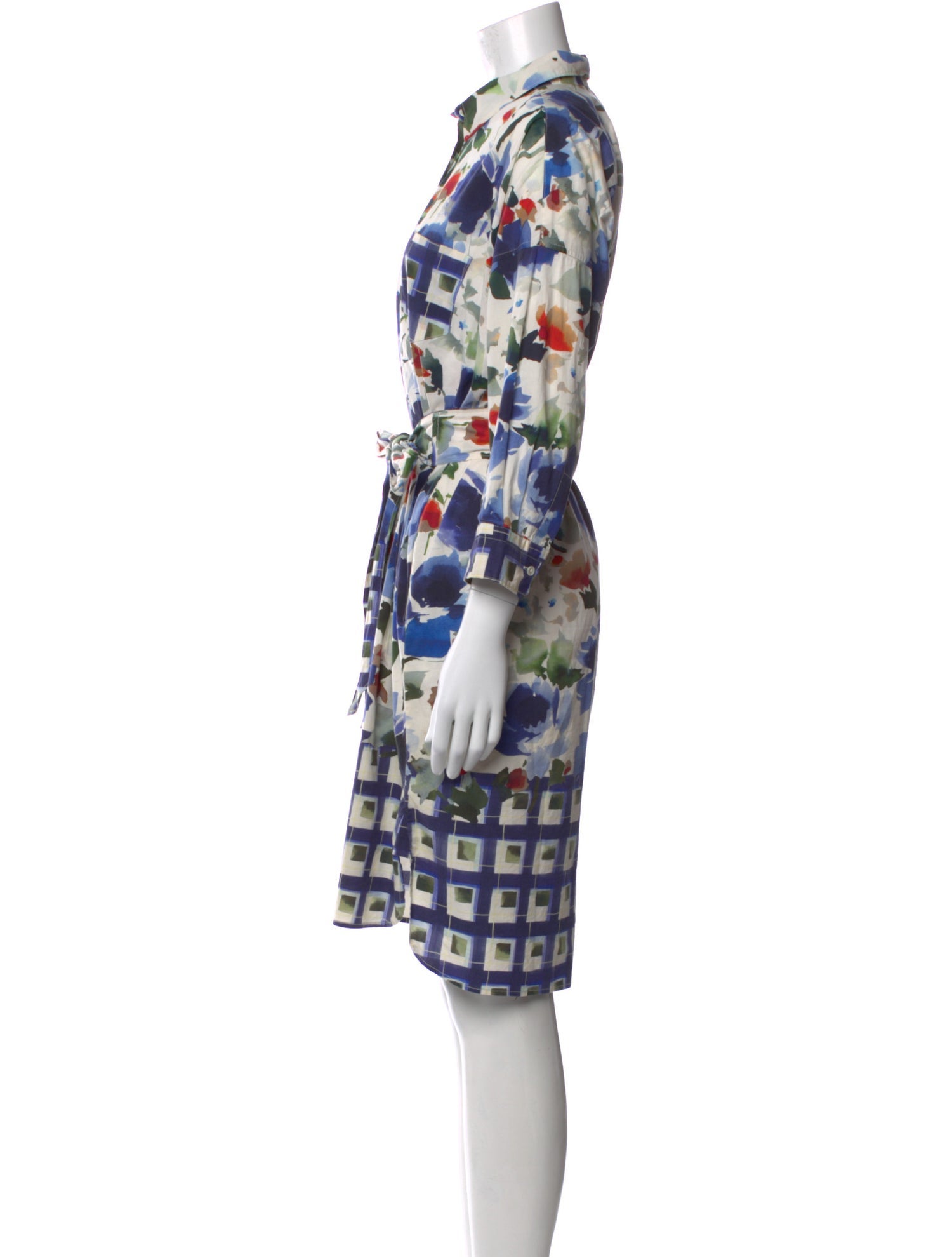 Sara Roka Printed Knee-Length Dress