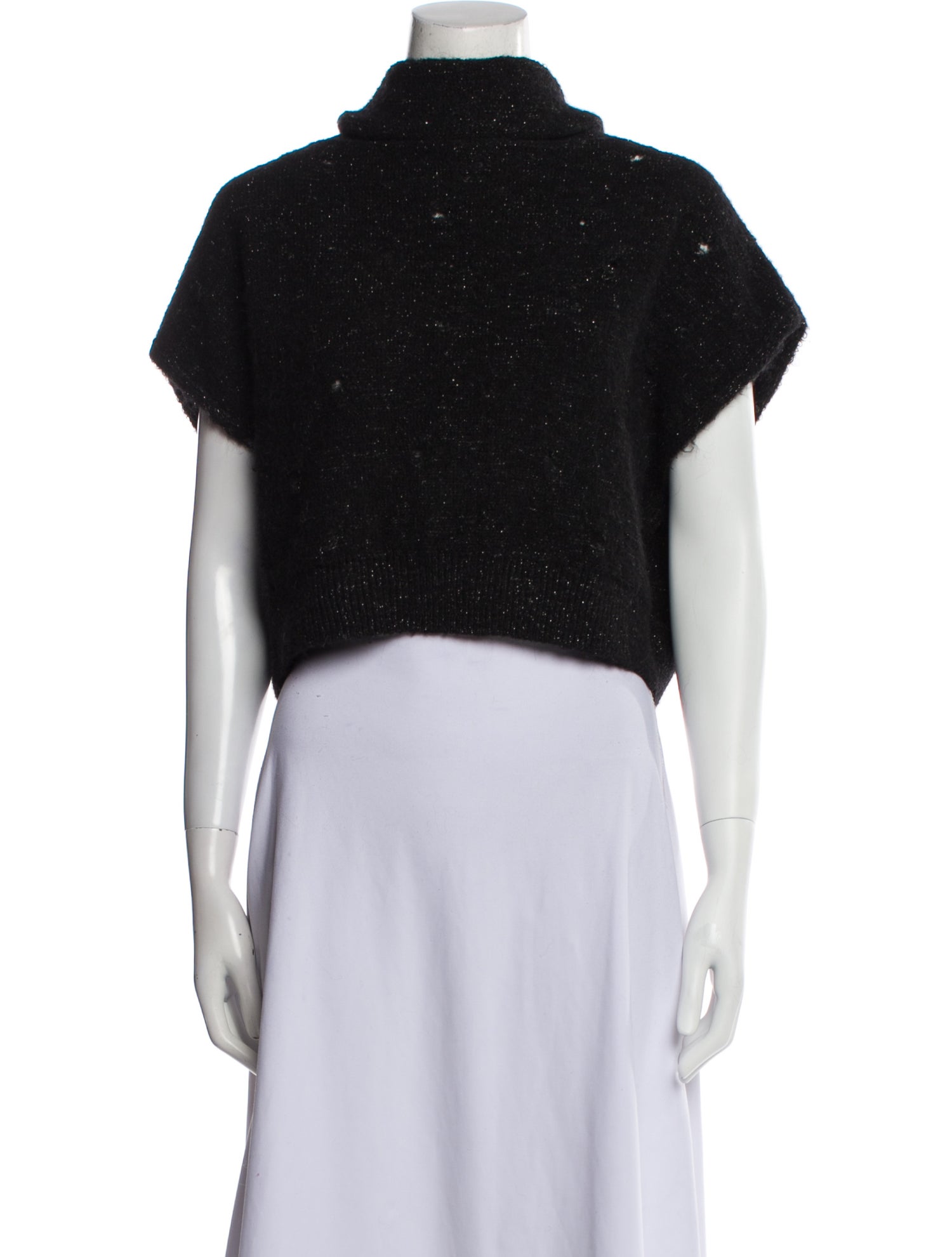 Sarah Pacini Mock Neck Sweater