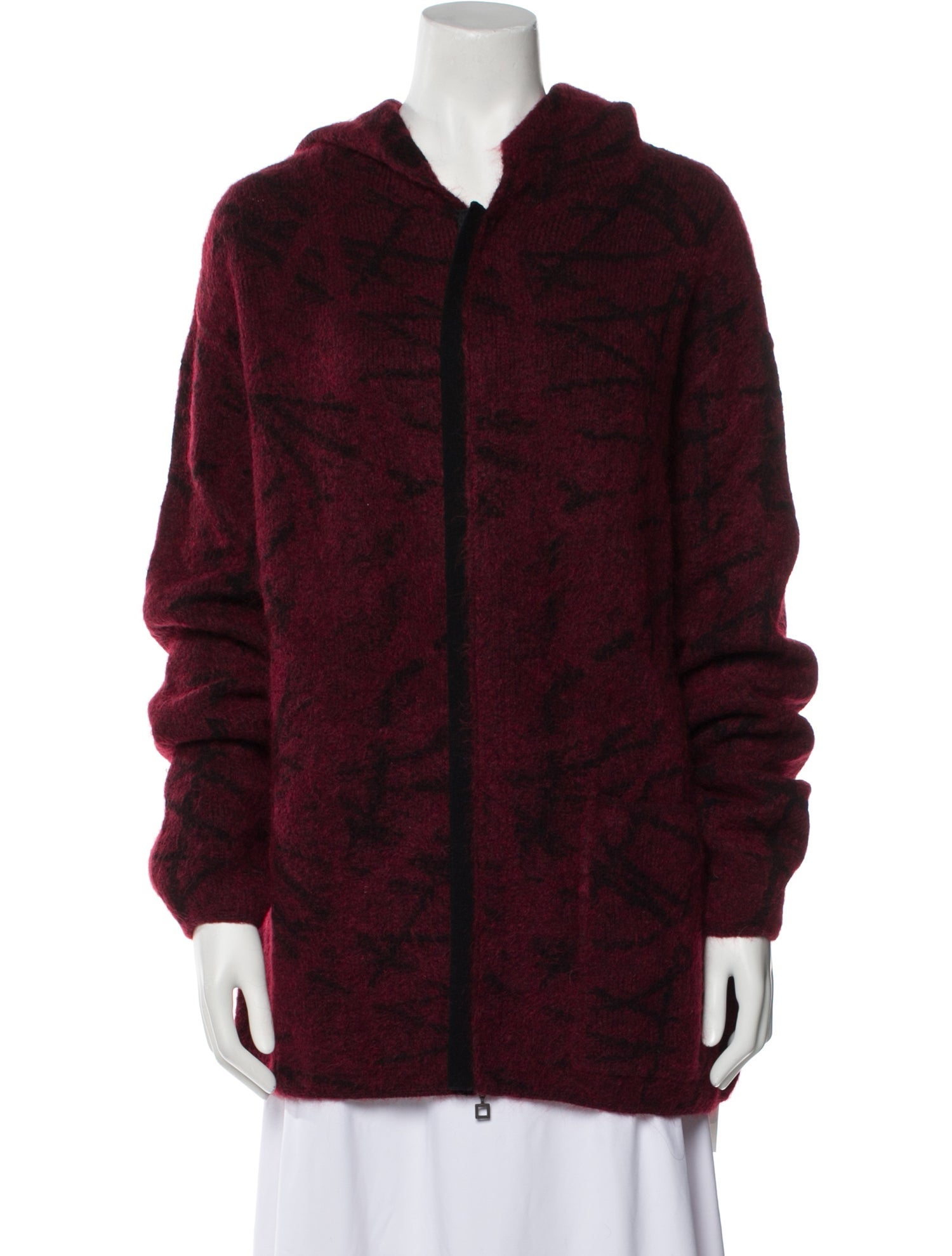 Sarah Pacini Printed Crew Neck Sweater