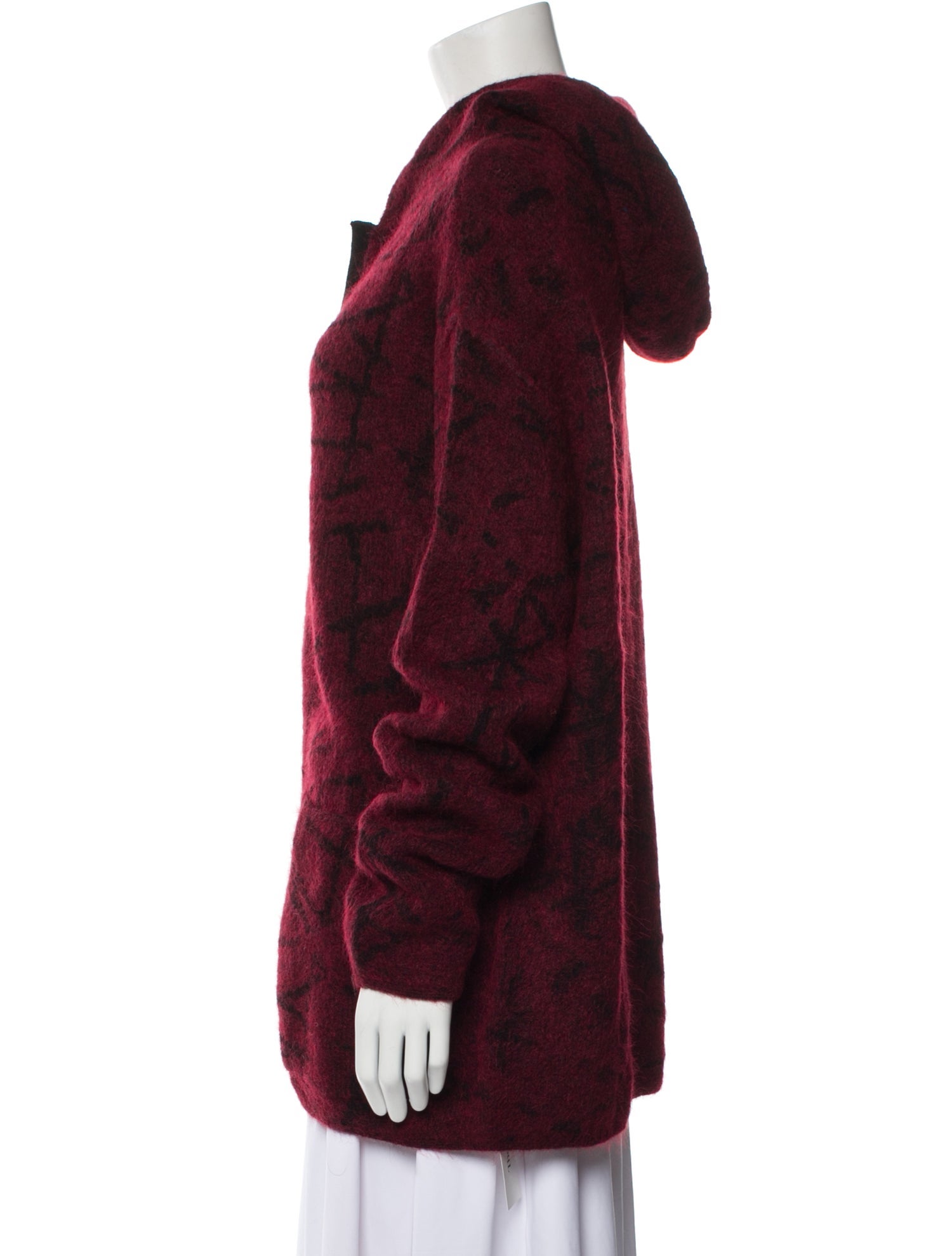 Sarah Pacini Printed Crew Neck Sweater