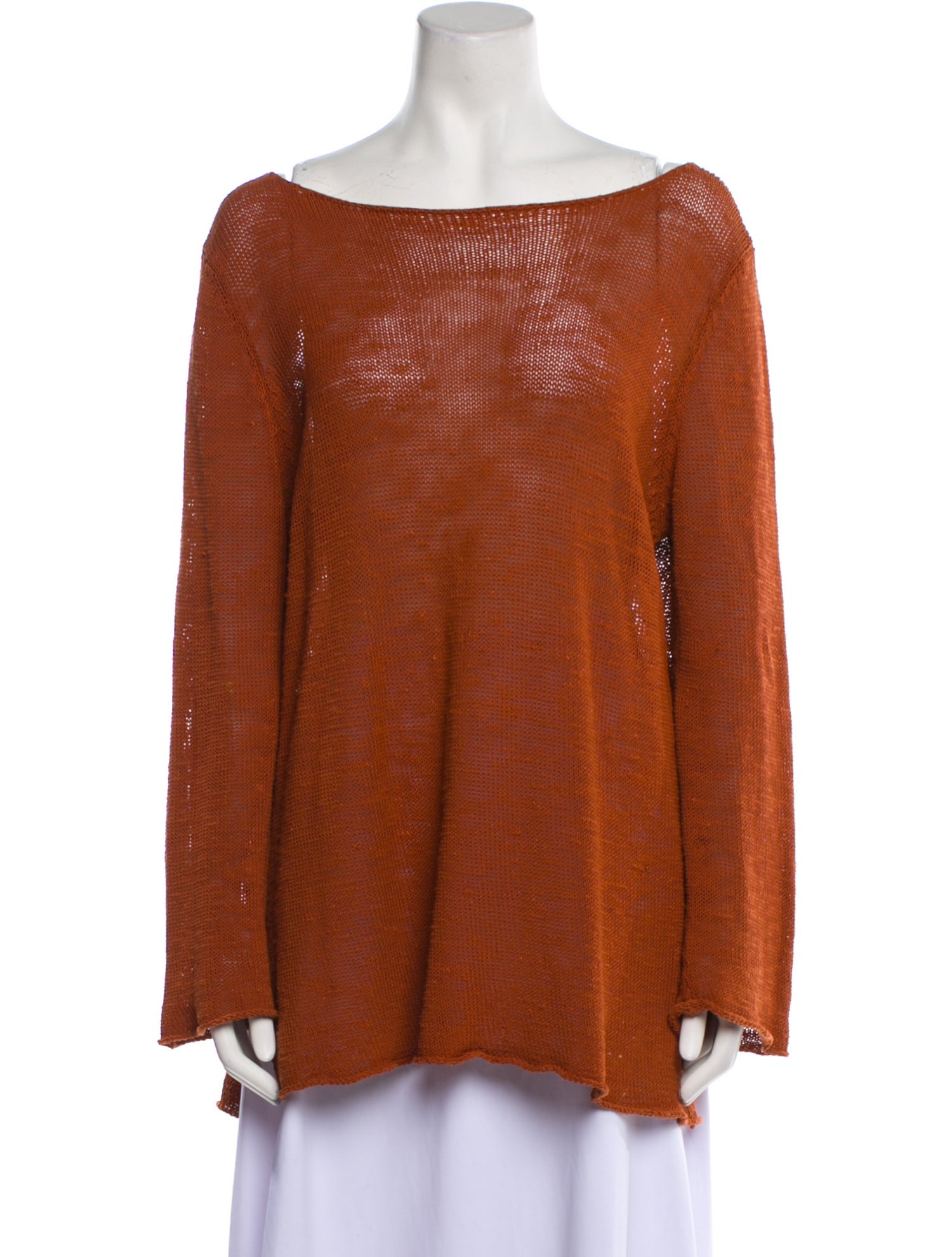 Sarah Pacini Silk Bateau Neckline Sweater