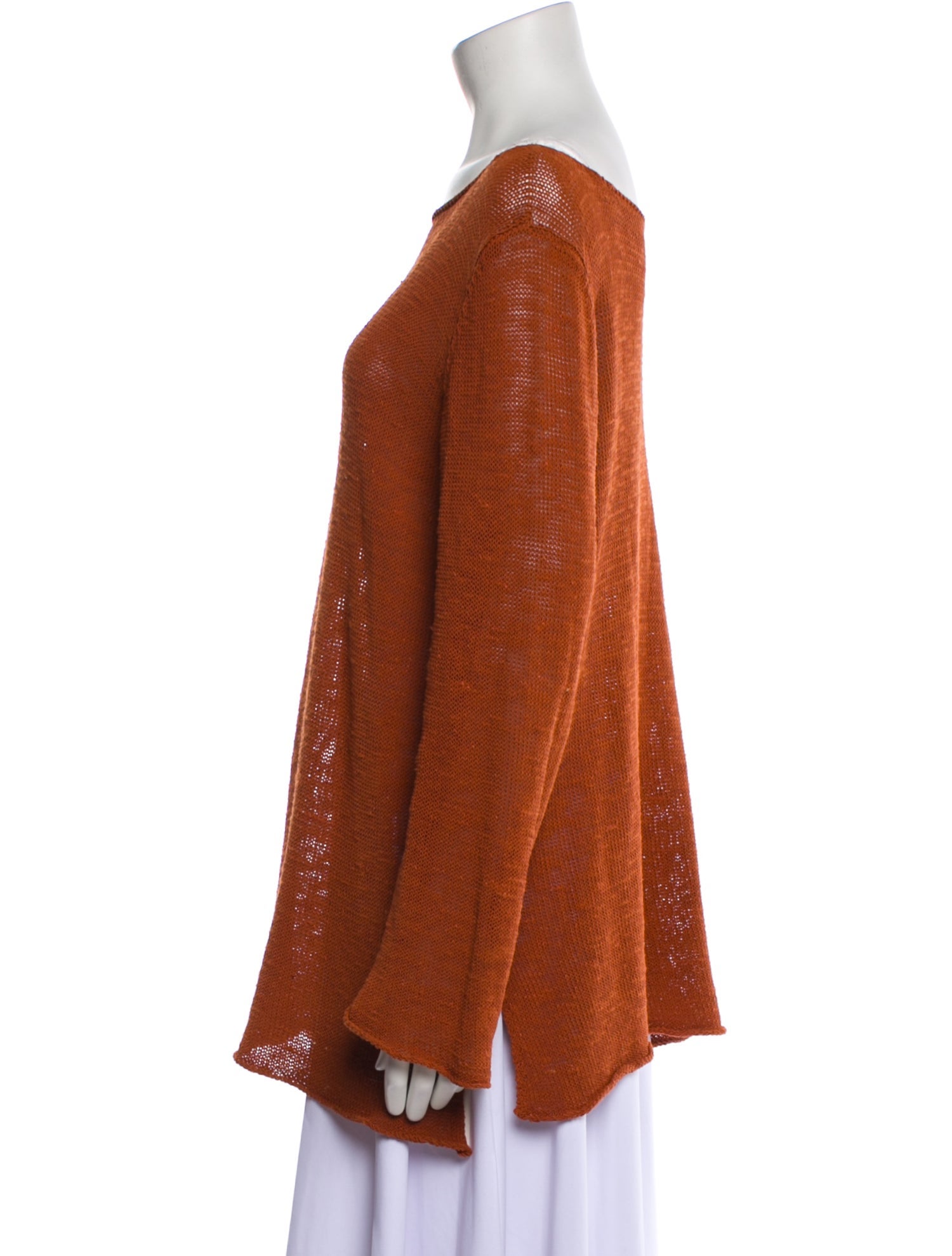 Sarah Pacini Silk Bateau Neckline Sweater