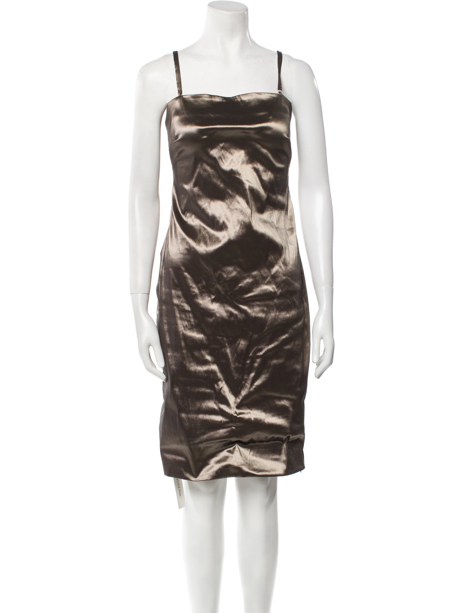 Sarah Pacini Animal Print Knee-Length Dress