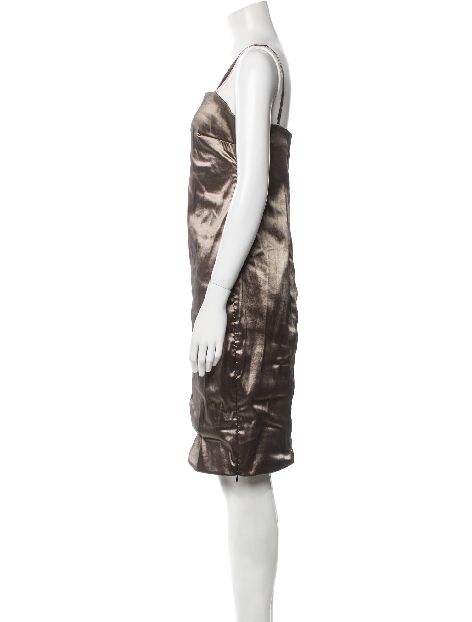 Sarah Pacini Animal Print Knee-Length Dress