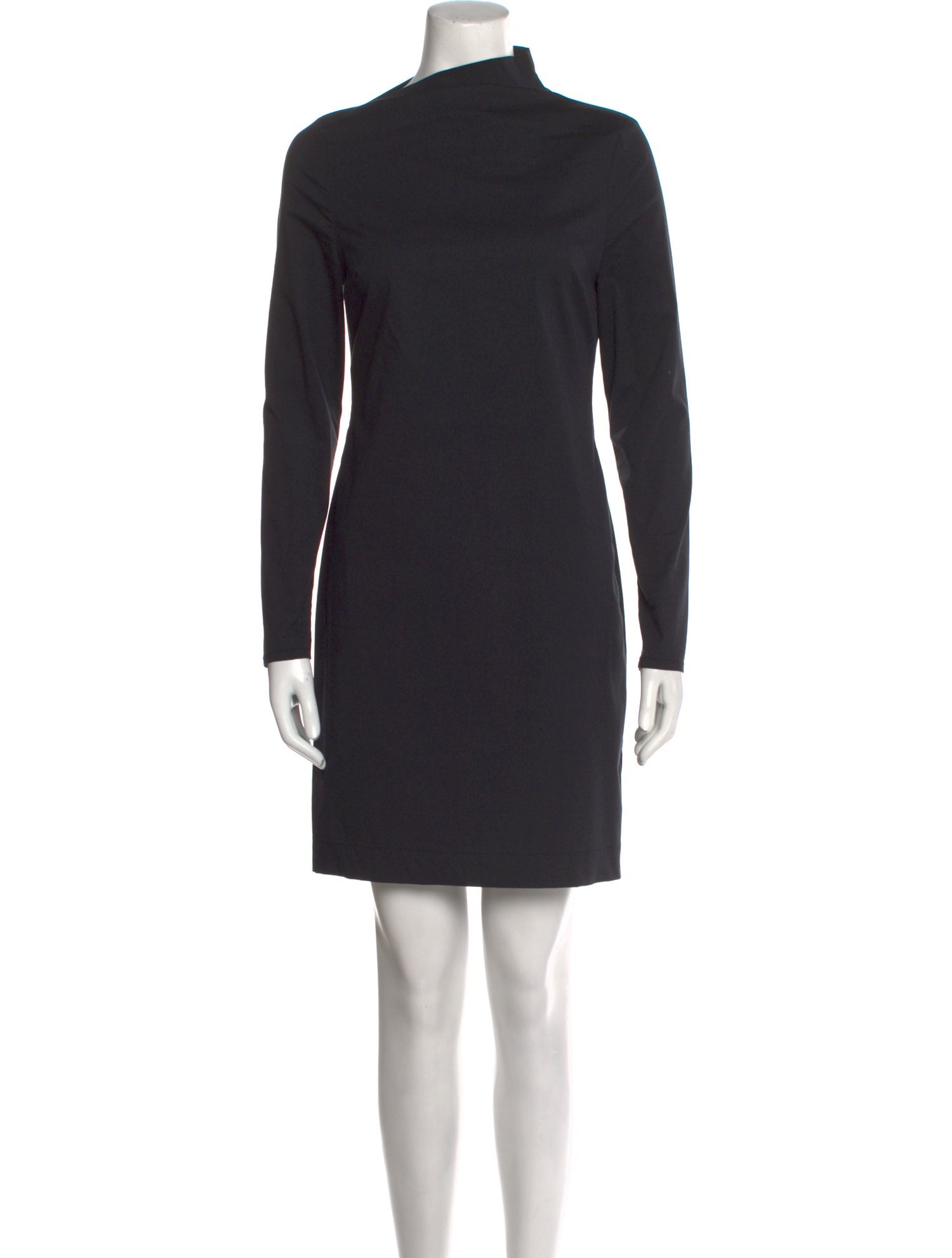 Sarah Pacini Cowl Neck Mini Dress