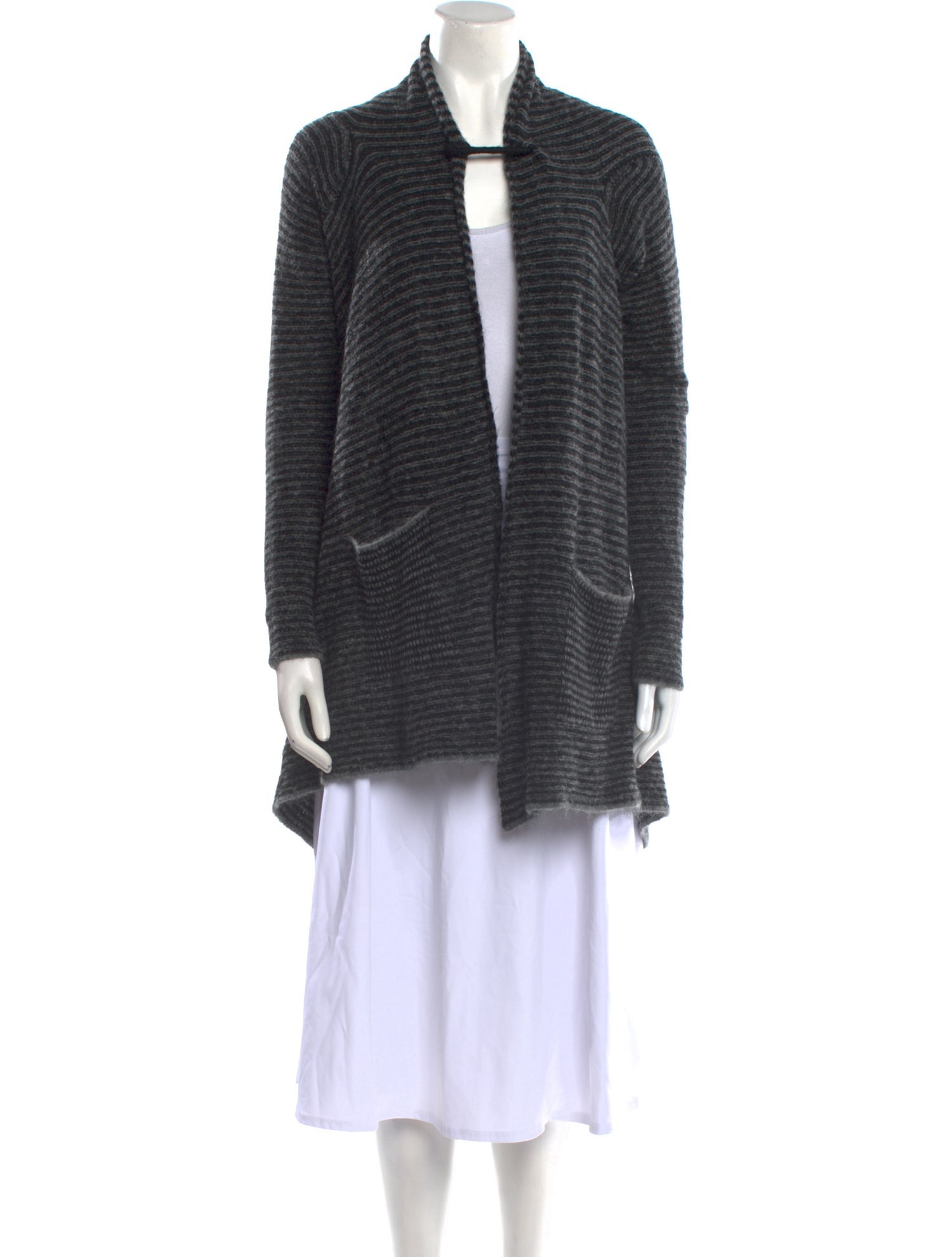 Sarah Pacini Striped V-Neck Sweater