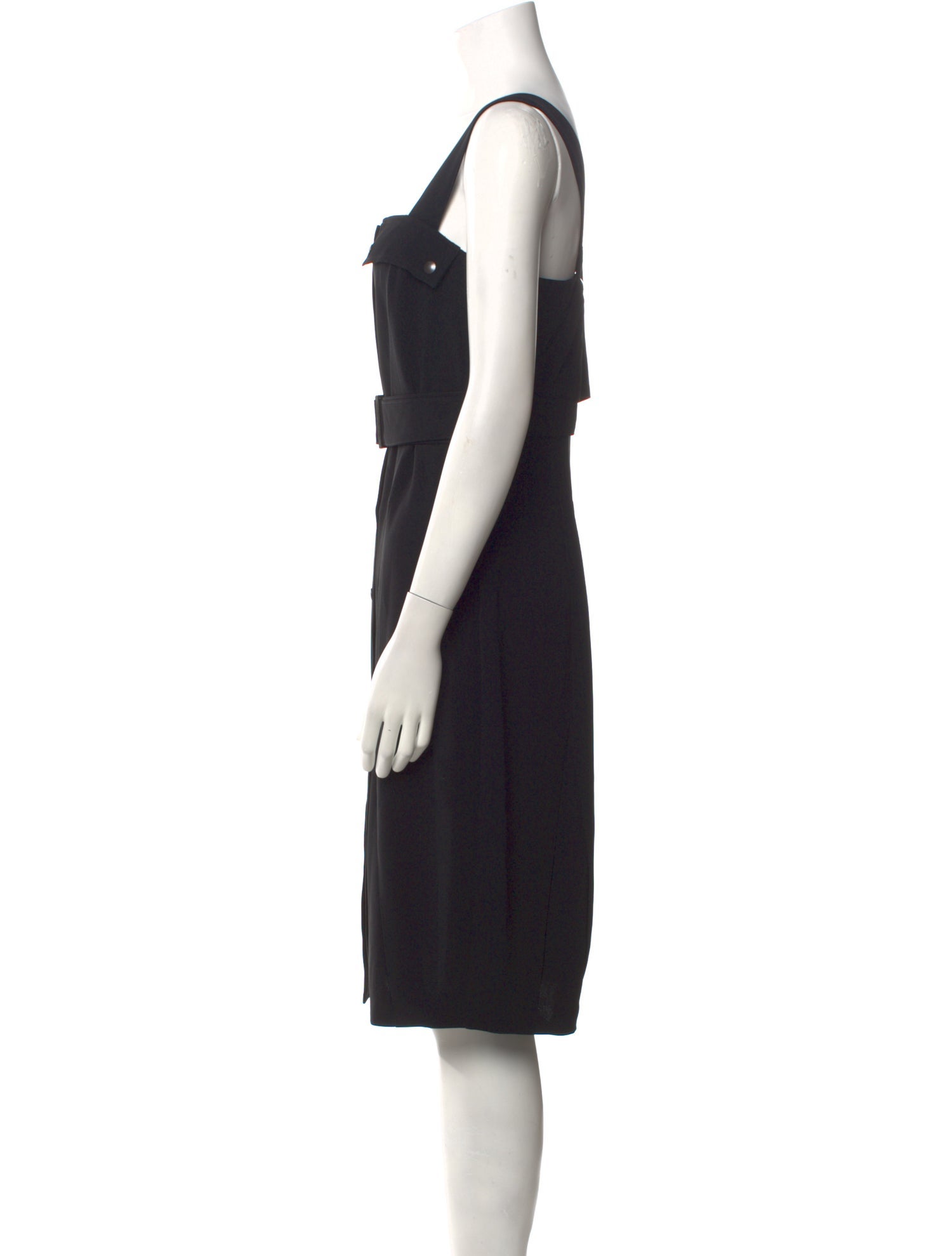 Sarah Pacini Square Neckline Mini Dress