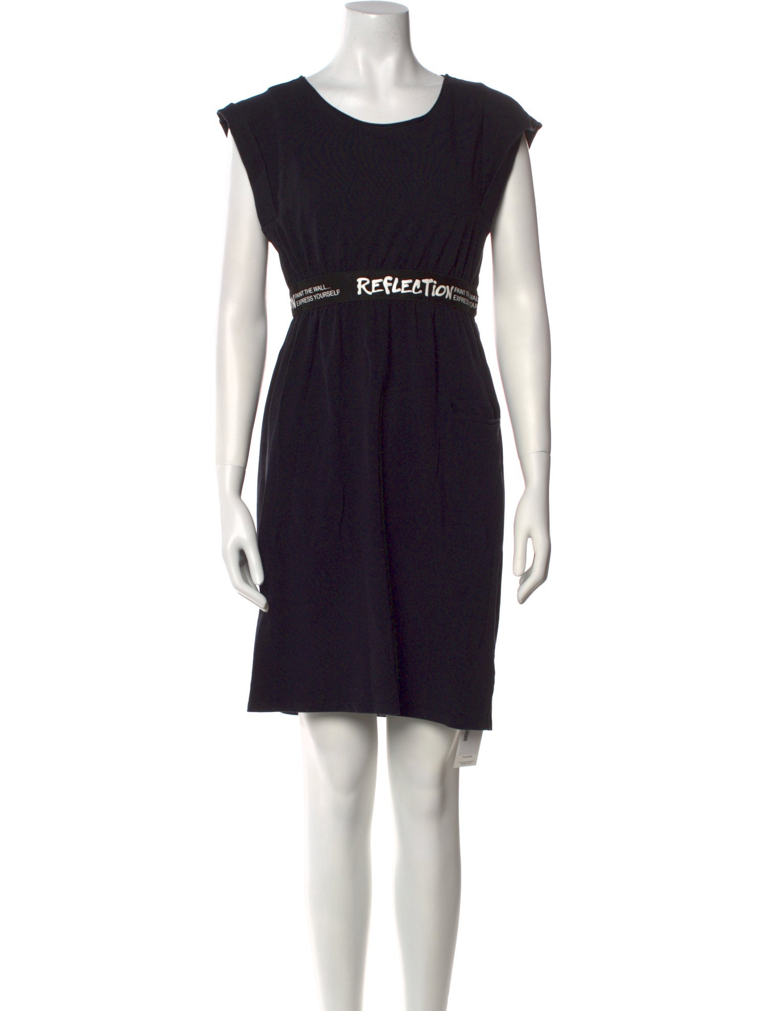 Sarah Pacini Scoop Neck Mini Dress