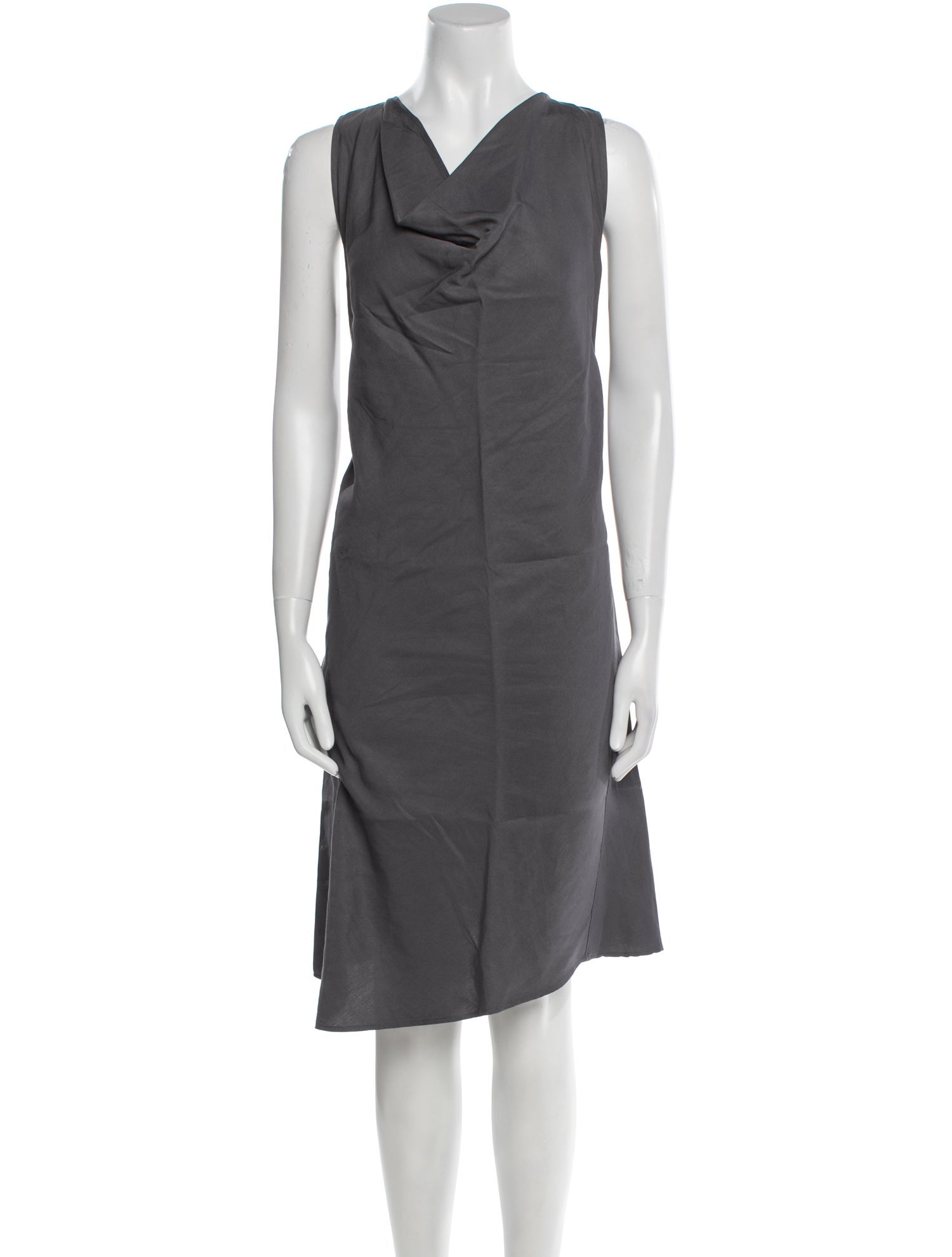 Sarah Pacini Cowl Neck Knee-Length Dress