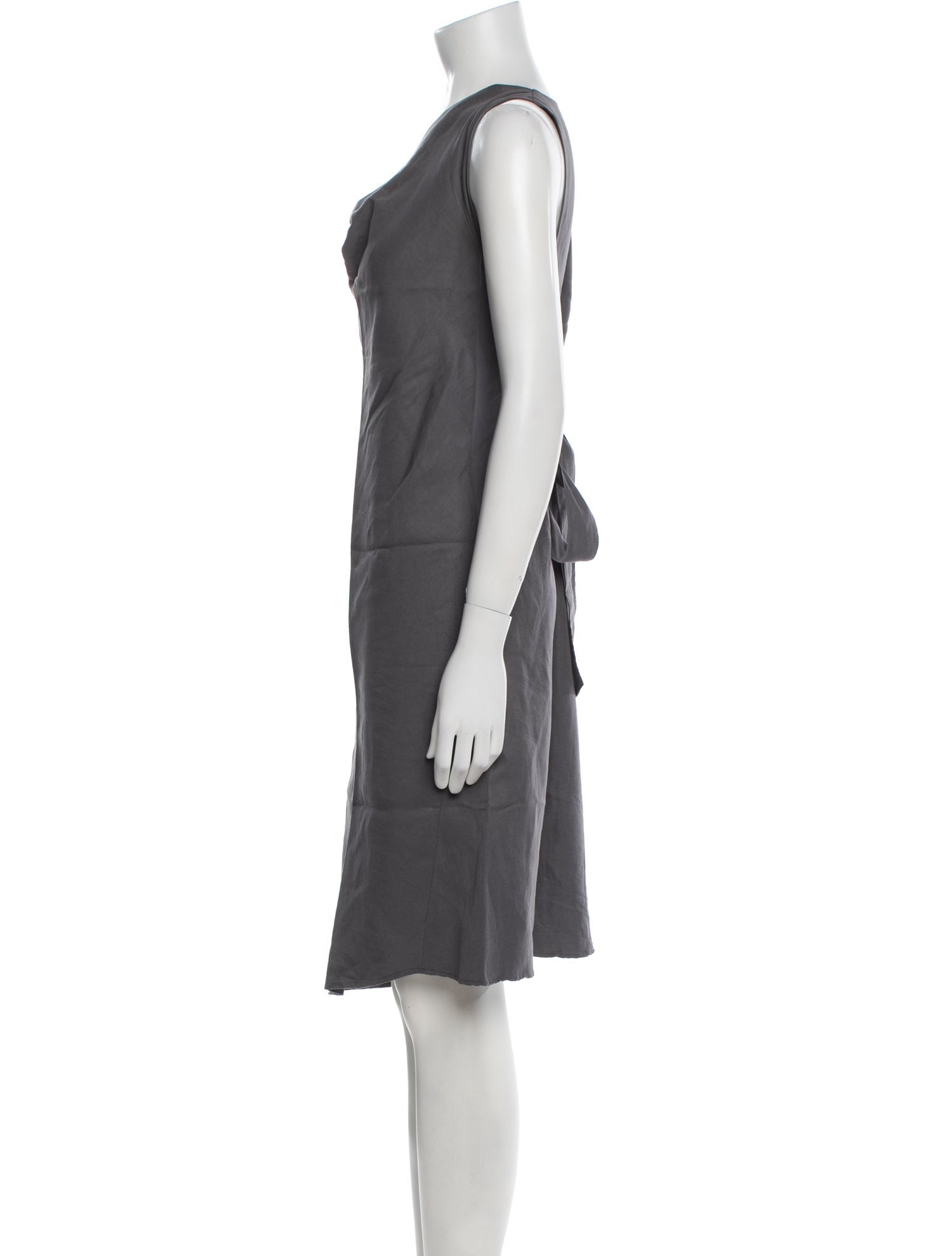 Sarah Pacini Cowl Neck Knee-Length Dress