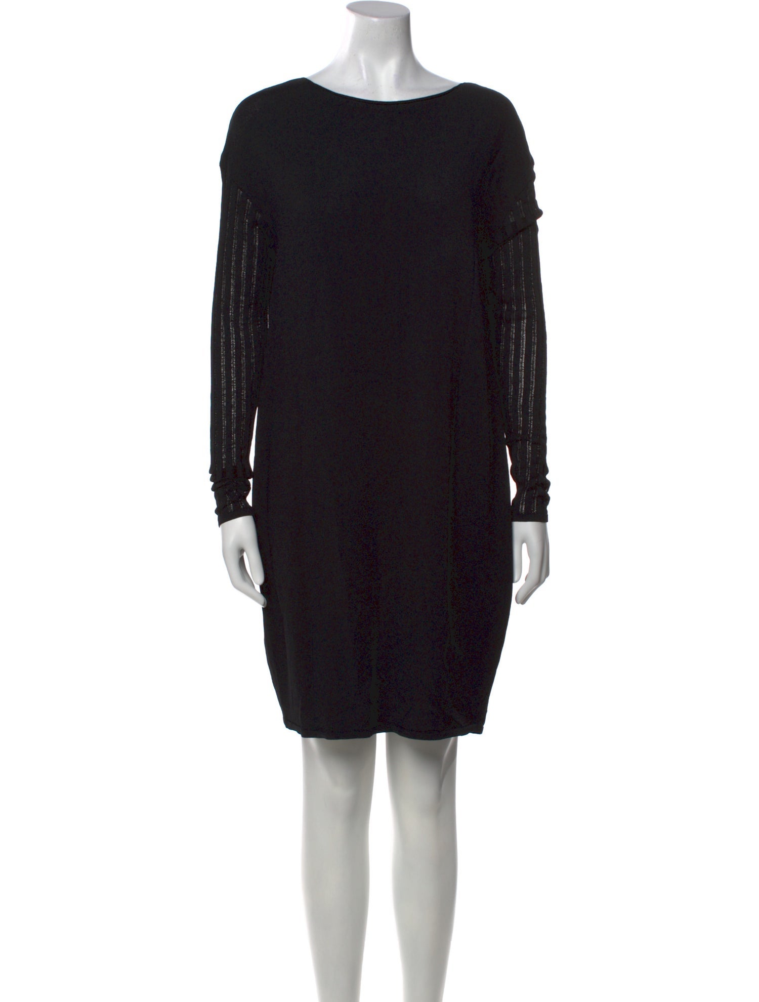Sarah Pacini Scoop Neck Mini Dress