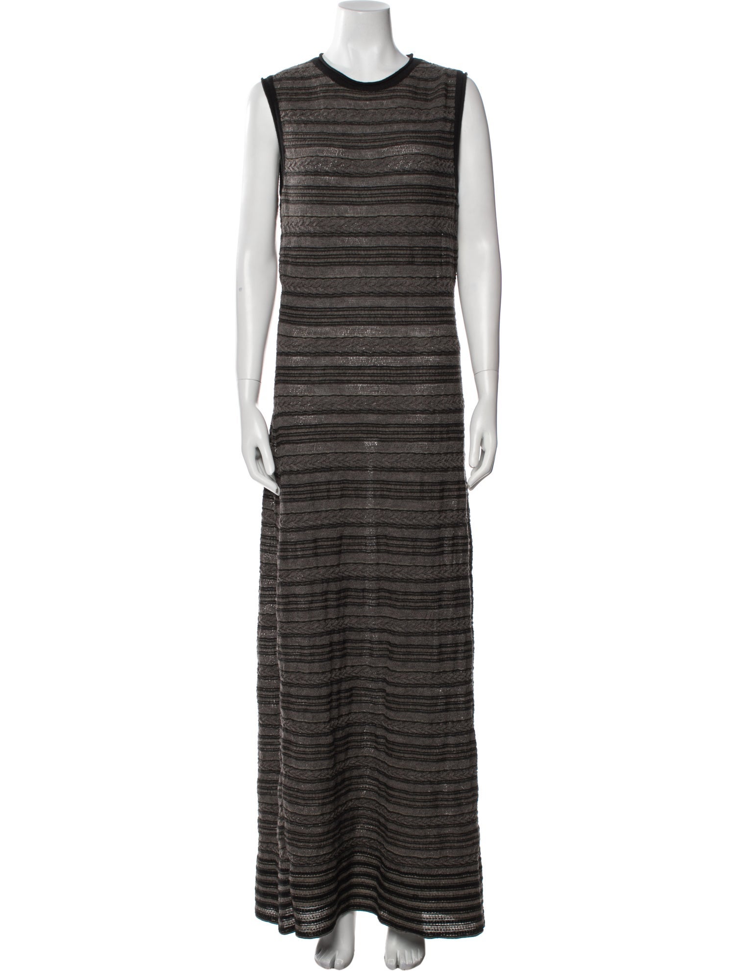 Sarah Pacini Striped Long Dress