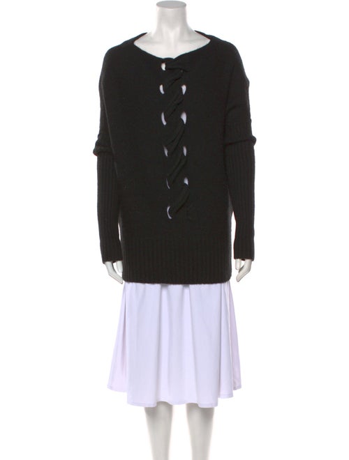 Sarah Pacini Wool Scoop Neck Sweater