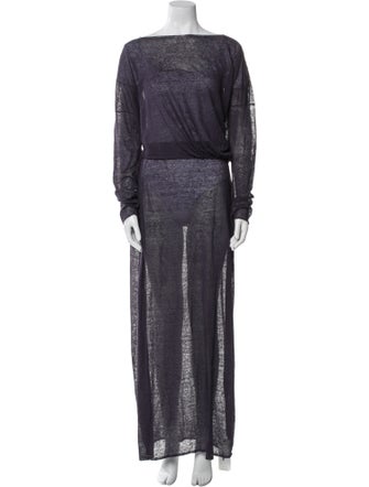 Sarah Pacini Merino Wool Printed Skirt Set