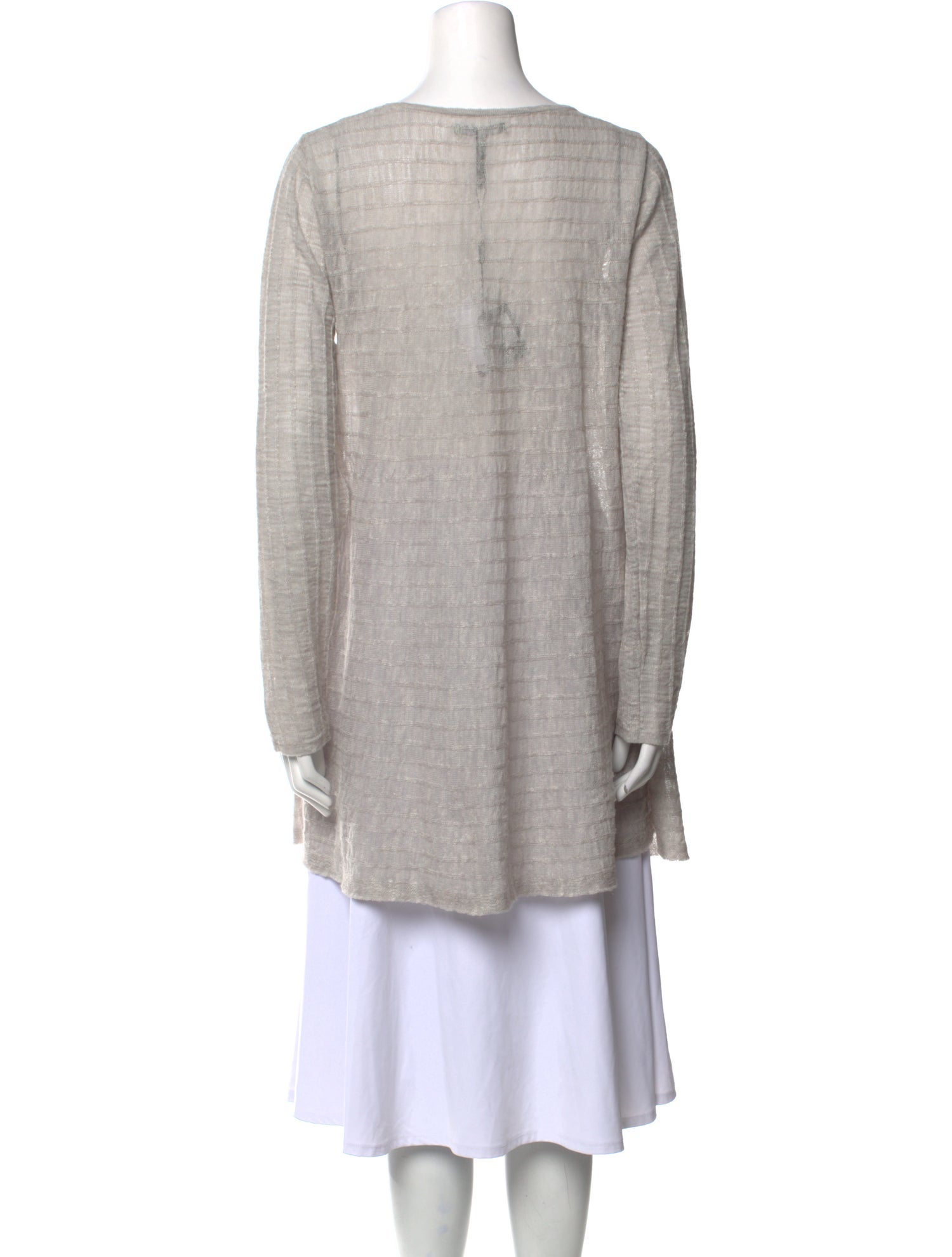 Sarah Pacini Linen V-Neck Sweater